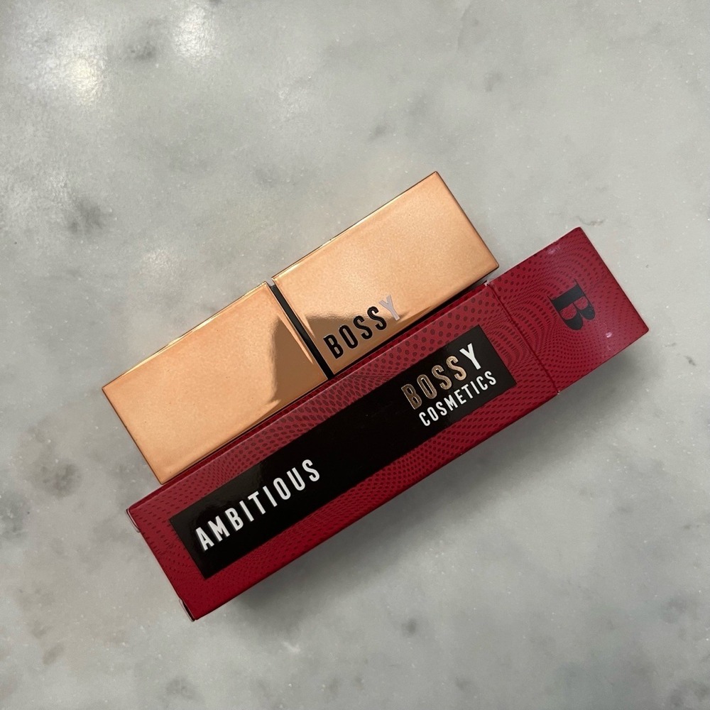 Bossy Cosmetics Bullet Lipstick AMBITIOUS Power Woman Essentials Makeup Lip New